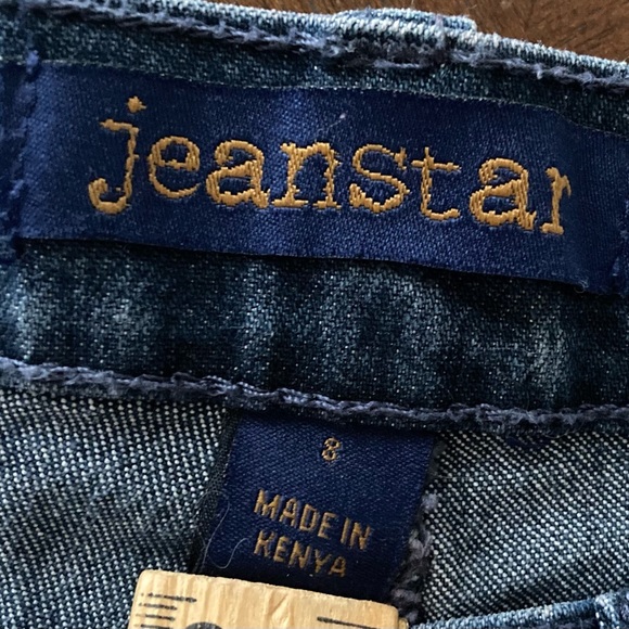 Ladies Size 8 Average Jean Star Dark Denim Jeans - Picture 14 of 16